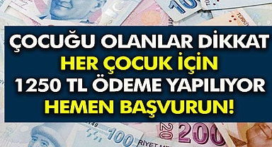 Milletin Habercisi 2022 - Çoğu Aile Bundan Habersiz! Çocuk Sahibi Olanlara 1300 TL’ye Varan Para Yardımı Yapılıyor!!