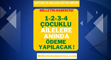 1-2-3-4 çocuklu ailelere anında ödenecek! Devlet yardım musluğunu açtı: TC kimlik son hanesine göre bu tarihlerde hesapta!