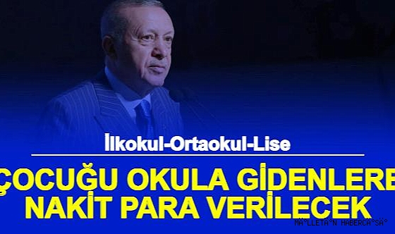 İlkokul, ortaokul, lise öğrencisine 5.100 TL para yardımı! 1,2,3,4,5. sınıf dahil geri ödemesiz cep harçlığı!
